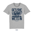 Load image into Gallery viewer, 'Get The Wets In' Chest Design T Shirt - Grey