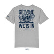 Load image into Gallery viewer, 'Get The Wets In' T Shirt - Grey - navy print