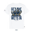 Load image into Gallery viewer, 'Get The Wets In' T Shirt - White NEW