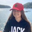 Load image into Gallery viewer, Kids' Cap - Navy / Red / Pink
