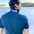 Load image into Gallery viewer, Collar Print Polo Shirt - Navy