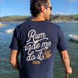 Load image into Gallery viewer, 'Rum Made Me Do It' T Shirt - Navy