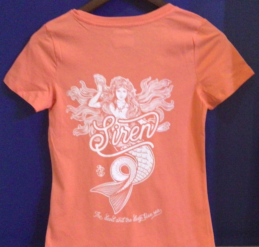 Ladies' Single Colour Siren T Shirt -  Orange