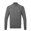 Load image into Gallery viewer, Men’s Cotton Blended Quarter Zip Jumper Charcoal
