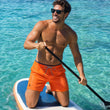 Load image into Gallery viewer, Swim Shorts - Orange and Navy
