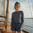 Load image into Gallery viewer, Ladies' Navy Breton
