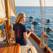 Load image into Gallery viewer, Ladies' Dolphin T Shirt - Navy
