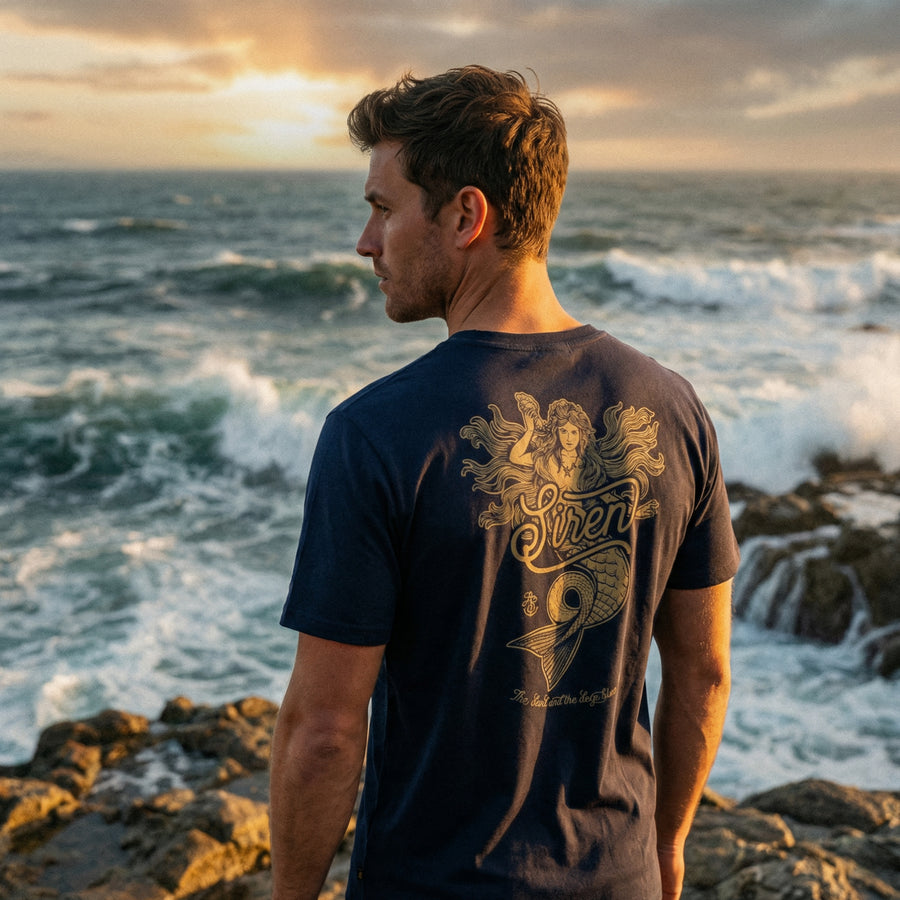 Men's Siren T Shirt - Navy