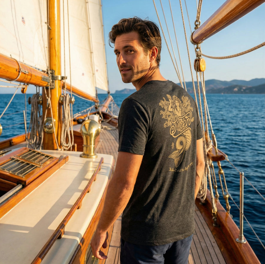 Men's Siren T Shirt - Charcoal