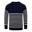 Load image into Gallery viewer, Breton Crew Jumper - Navy &amp; Ecru
