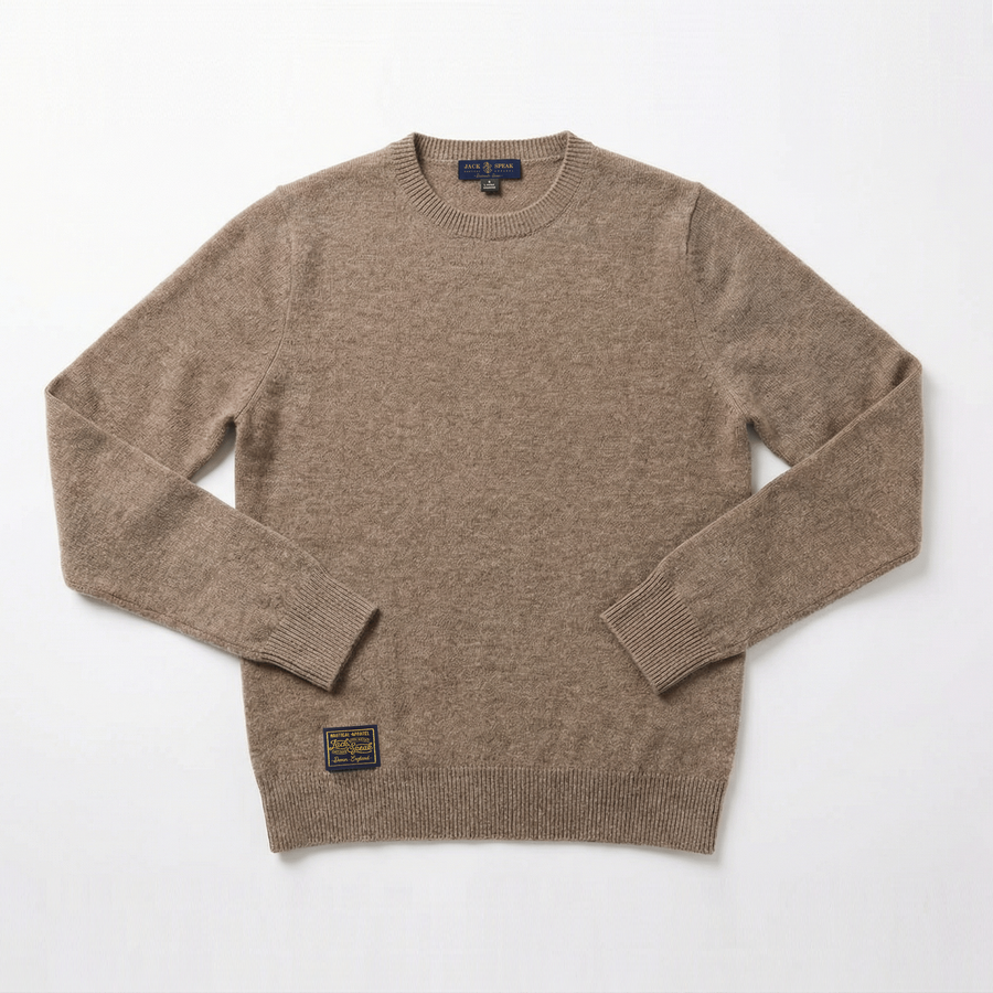 Ladies 100% Wool Jumper - Camel