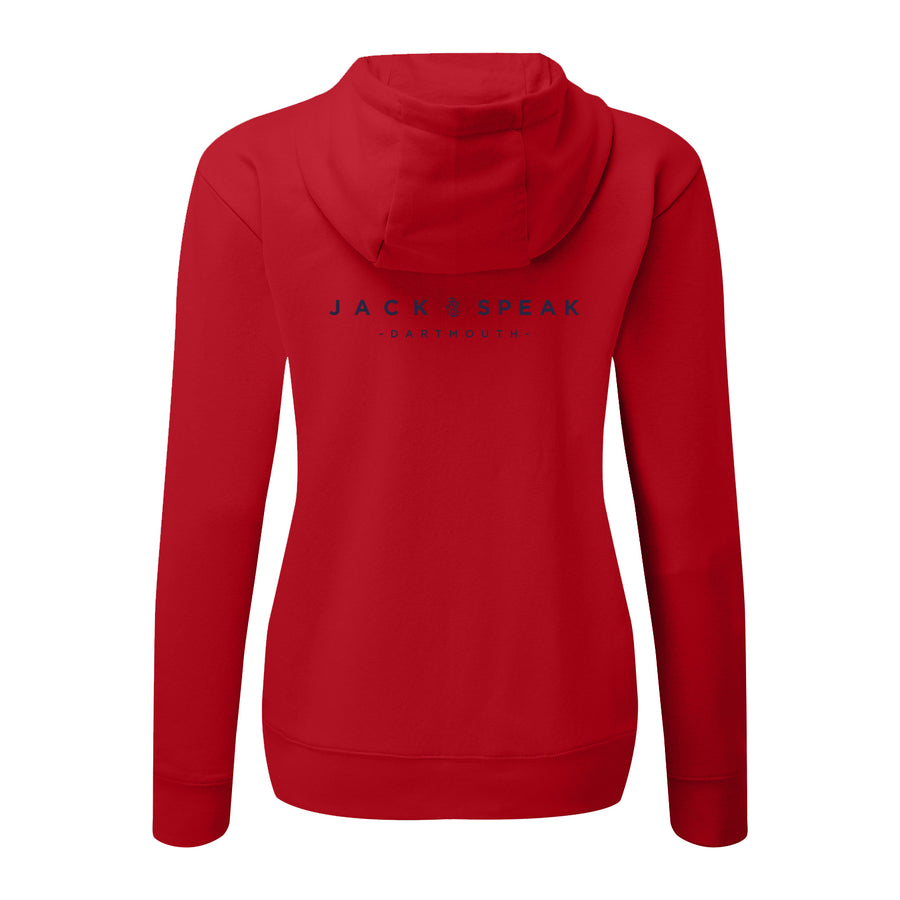 Zipped Gotham Hoodie - Red