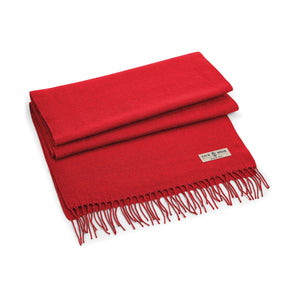 Classic Woven Scarf -  Red