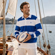 Load image into Gallery viewer, Striped Rugby Shirt - Royal Blue &amp; White
