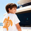 Load image into Gallery viewer, Kid’s Turtle T-shirt - white
