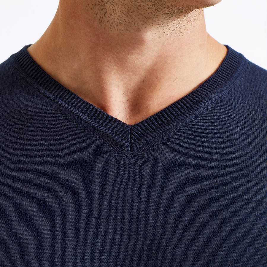 Men’s Cotton Blended V Neck Sweater