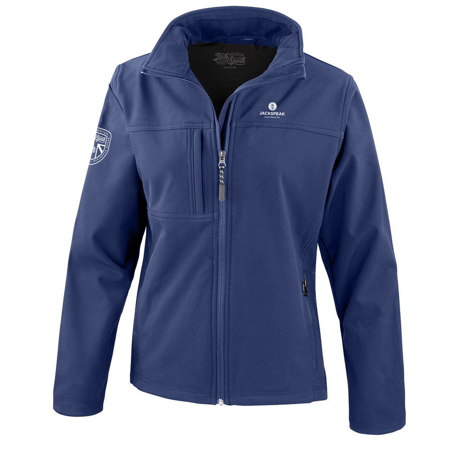 Ladies Navy JackSpeak Softshell Jacket