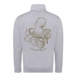 Load image into Gallery viewer, JackSpeak kraken Grey Zipped through Hoodie
