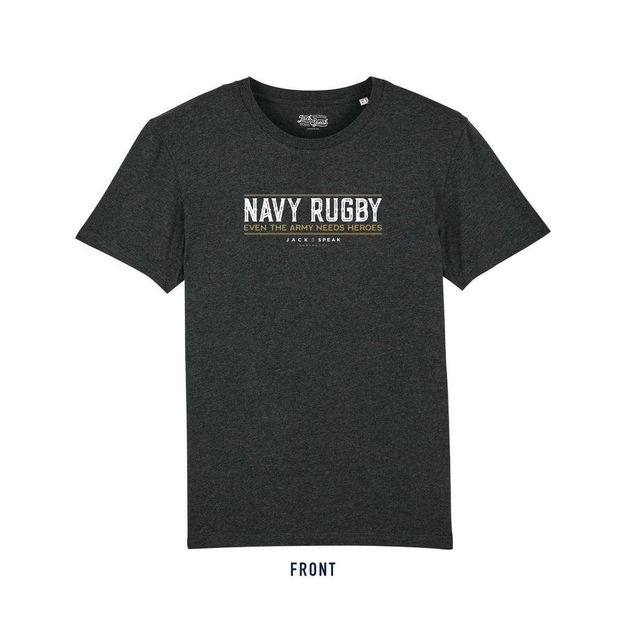 Navy Rugby T Shirt - Charcoal