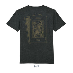 Jack o' Spades T Shirt - Charcoal/Gold