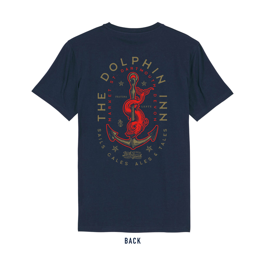 The Dolphin Inn T Shirt - Navy