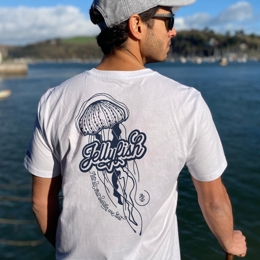 JackSpeak Jellyfish T Shirt - White