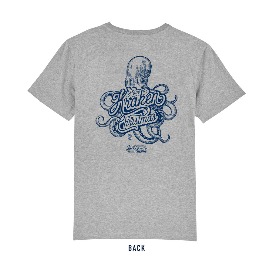 Kraken Christmas T-Shirt - Grey