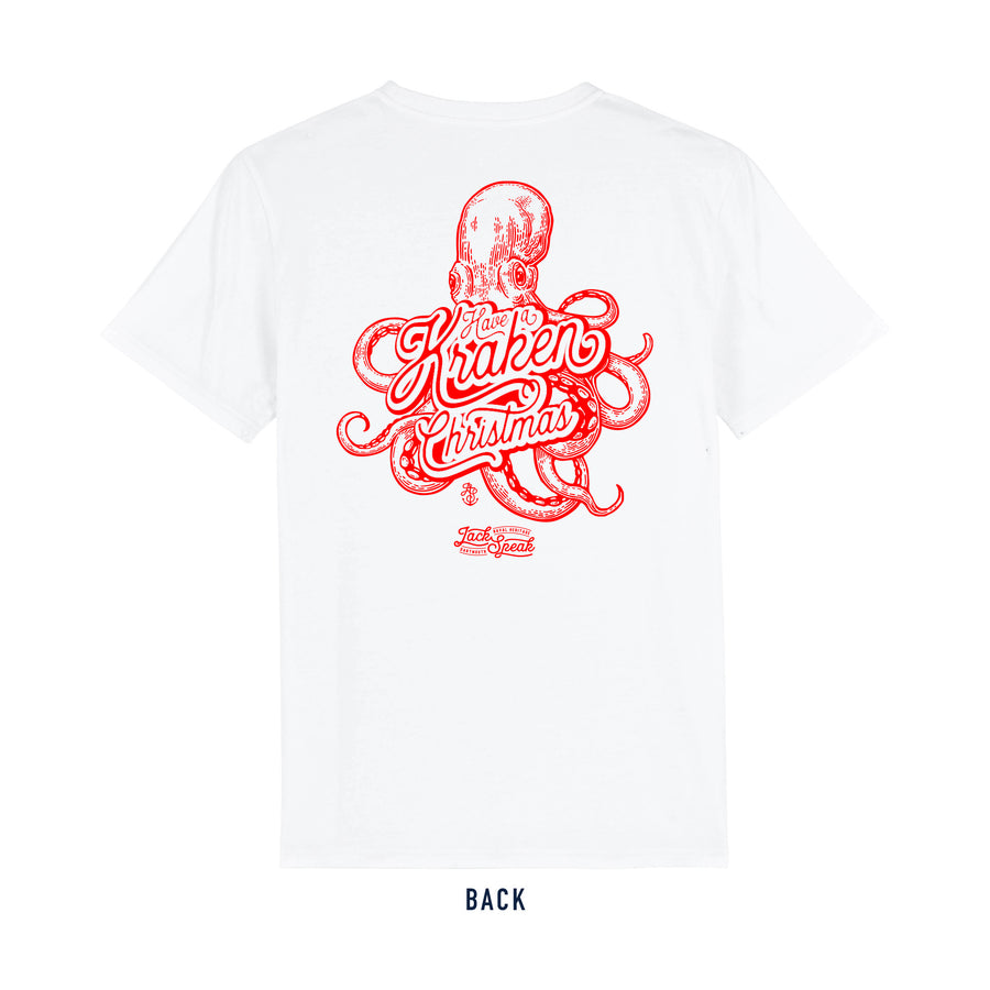 Kraken Christmas T-Shirt - White