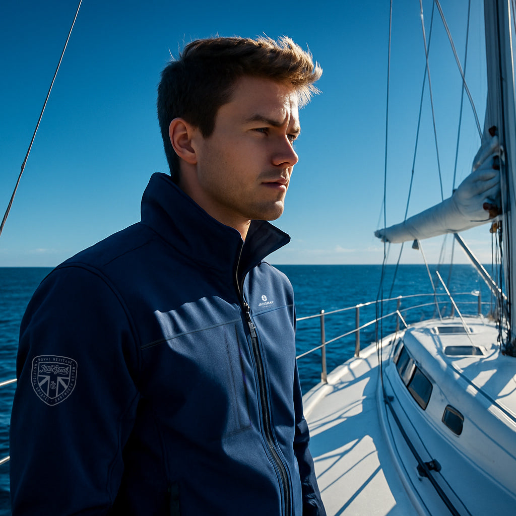 Men’s Navy JackSpeak Softshell Jacket – Jack Speak