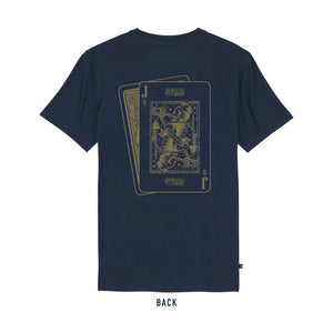 Jack o' Spades T Shirt - Navy/Gold