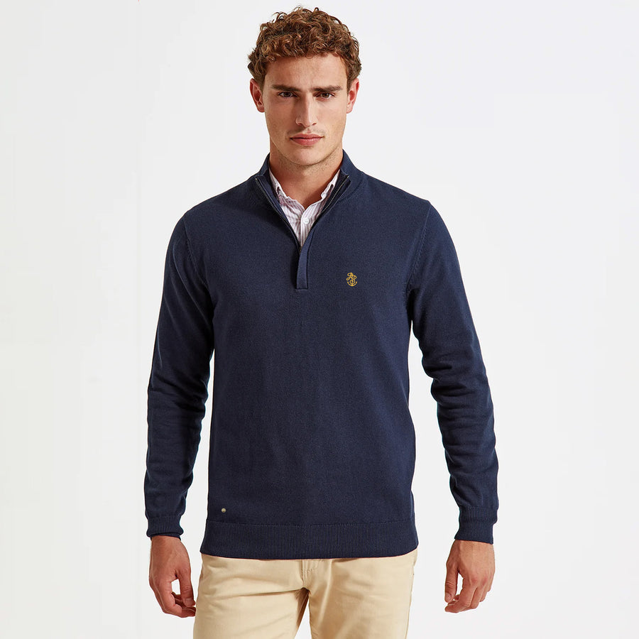 Golden Rivet Quarter Zip Jumper - Special Edition