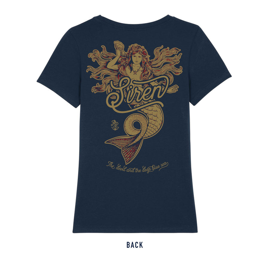 Ladies' Single Colour Siren T Shirt - Navy