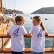 Load image into Gallery viewer, Kids Jack Speak Crab T-shirt - White
