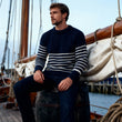 Load image into Gallery viewer, Breton Crew Jumper - Navy &amp; Ecru
