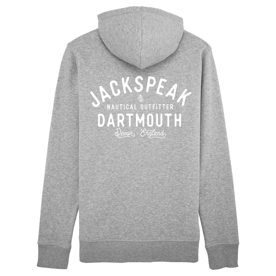 Zipped Dartmouth Hoodie - Grey