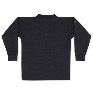 JackSpeak Guernsey Jumper - Charcoal