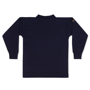 JackSpeak Guernsey Jumper - Navy