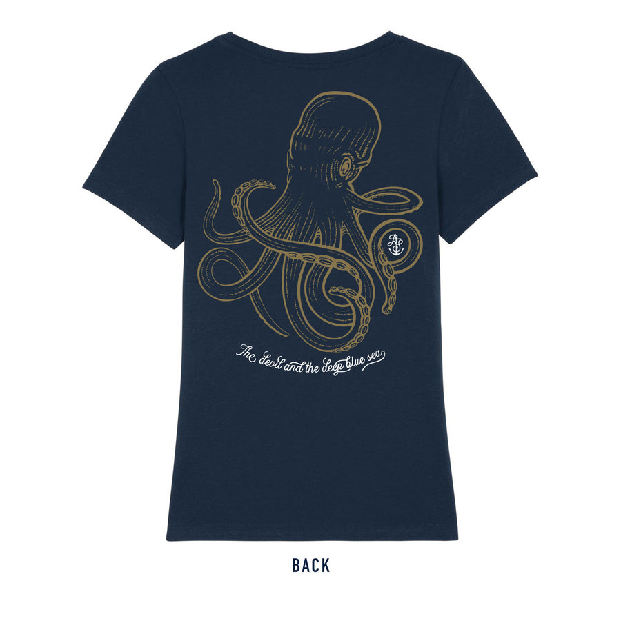 Ladies' Kraken T Shirt - Navy