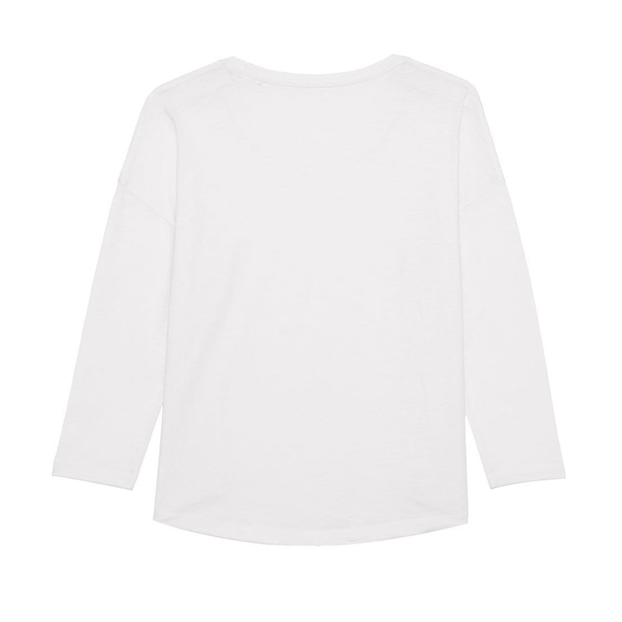 Ladies' Long Sleeved T Shirt - White