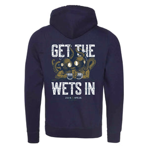 'Get the Wets In' Hoodie - Navy