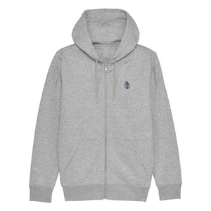 Zipped Dartmouth Hoodie - Grey