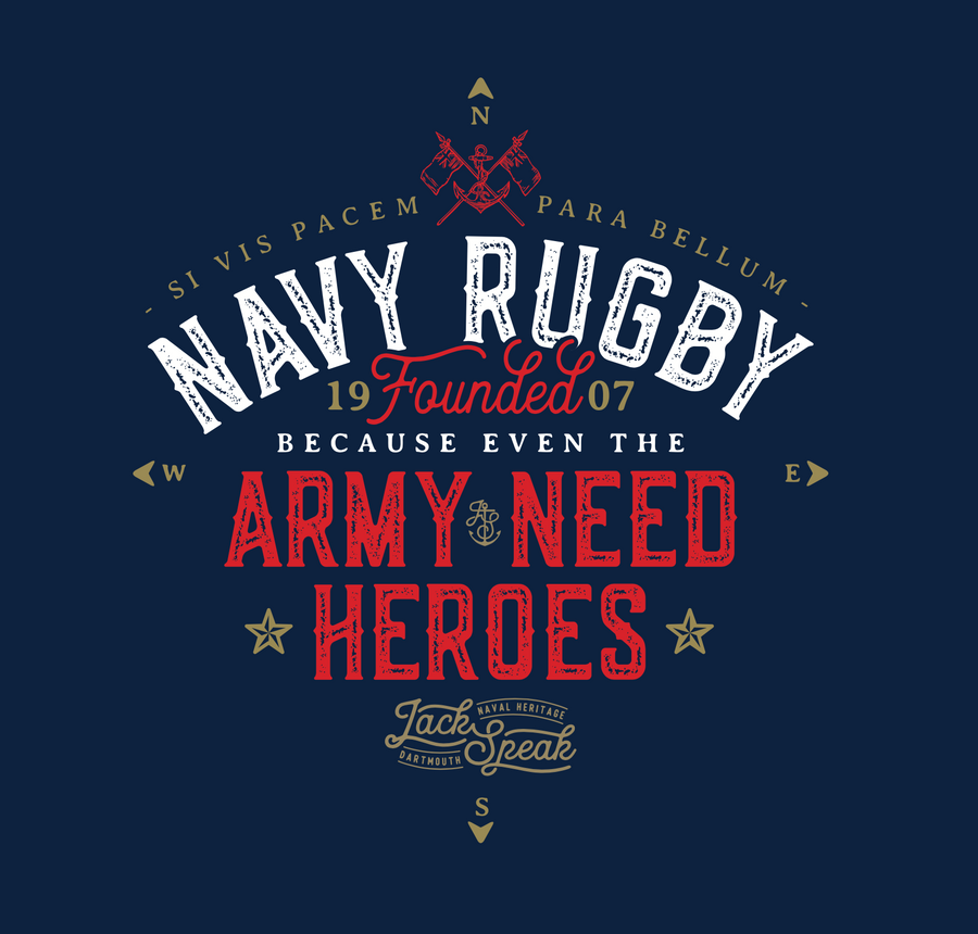 Navy Rugby RNRMC Charity T Shirt - Navy