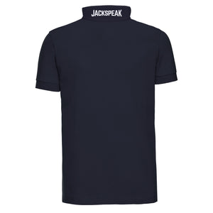 Collar Print Polo Shirt - Navy